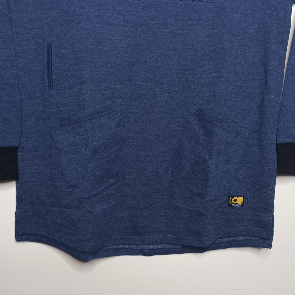 Caliber Men's Sweater Size XXL Navy Blue Long Sleeves Comfort Round Neck Comfort - Picture 3 of 8